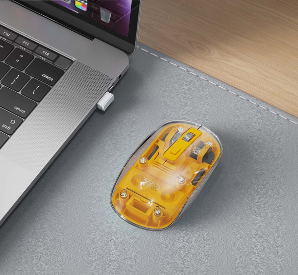 Mouse Inalámbrico XO M12 - Diseño Transparente & Recargable - Image 4