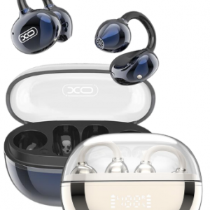 Audífonos Inalámbricos Open Ear Clip XO G43 Transparentes con Pantalla LED